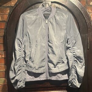 Athleta Gray Bomber Jacket